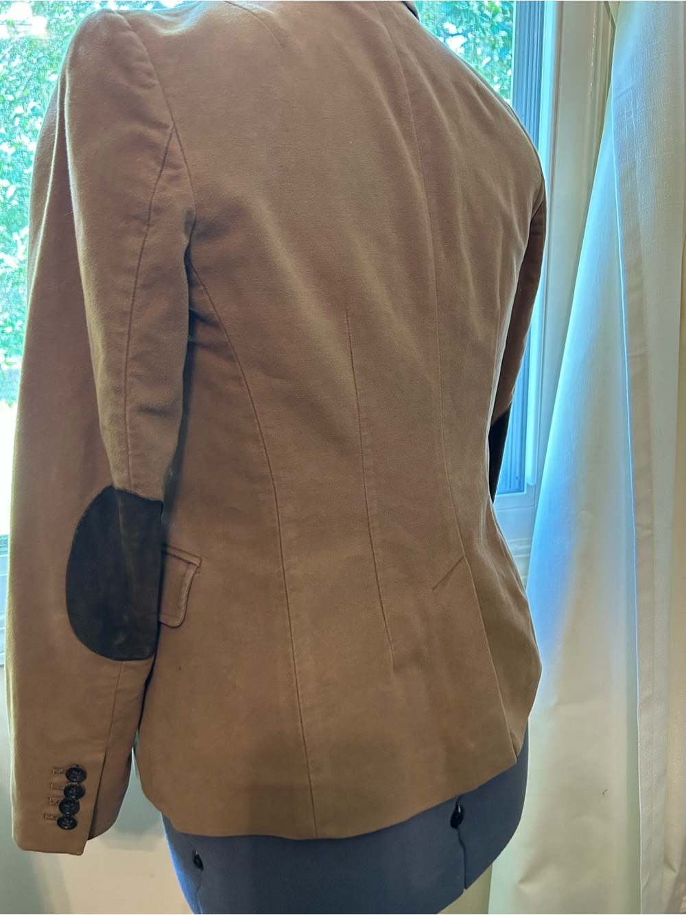 Banana Republic Corduroy Tan Blazer Jacket - Classic Tailored English Manor sz 4 - Picture 2 of 2
